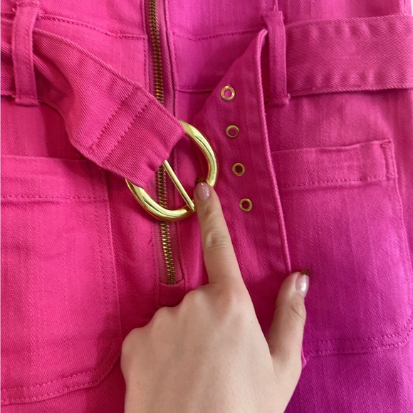 Show Me Your Mumu Hot Pink Cropped Jacksonville Jumpsuit - Picture 4 of 4
